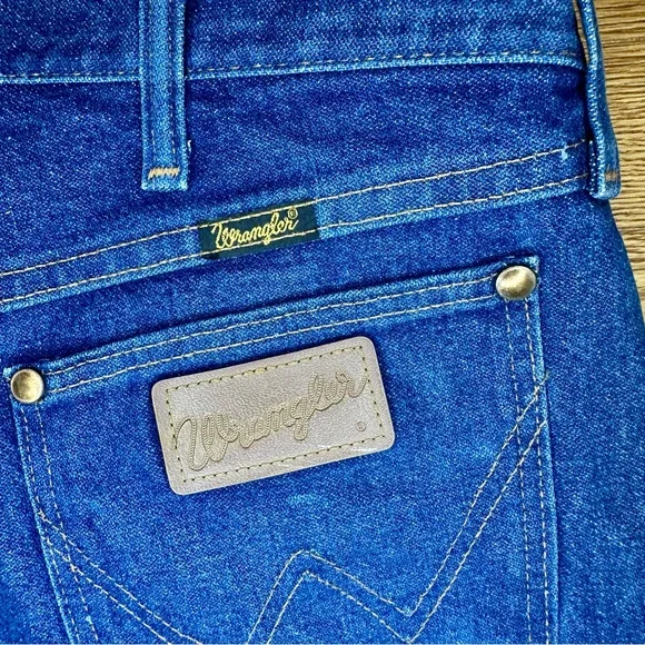 Vintage Wrangler Men's Cowboy Cut Original Fit Jean 35 X 38 Blue Denim - Picture 3 of 7